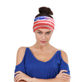 Unisex Men American Flag Stripe Sporting Headband Head Wrap Ears Hair Bands haar accessoires Turban Hair Bands