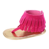 Baby girl sandal tassel soft bottom sandals Toddler Girl Crib Shoes Newborn Flower Soft Sole Anti-slip Baby Sneakers Sandals #YL