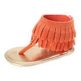 Baby girl sandal tassel soft bottom sandals Toddler Girl Crib Shoes Newborn Flower Soft Sole Anti-slip Baby Sneakers Sandals #YL