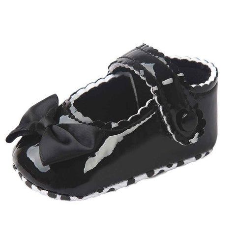 Baby shoes Girl Bowknot Leather Shoes Kids Sneaker Anti-slip Soft Sole Toddler shoes gilrs