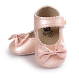 Baby shoes Girl Bowknot Leather Shoes Kids Sneaker Anti-slip Soft Sole Toddler shoes gilrs