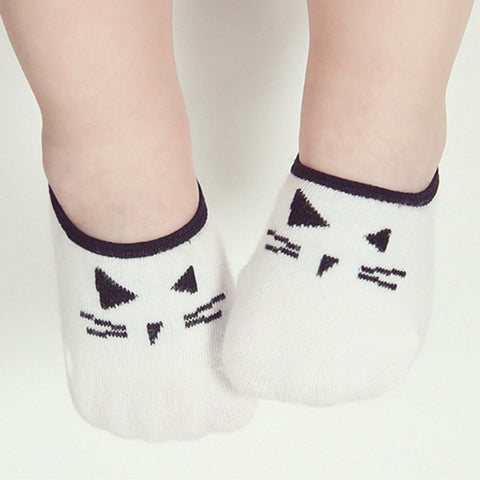 kids boy Kids socks Lovely Baby Boy Girl Cartoon Cat Print Elastic Socks Antiskid Socks