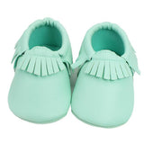 Tassels Baby Moccasin Newborn Baby Shoes Soft Bottom PU Leather Prewalkers 0-18M