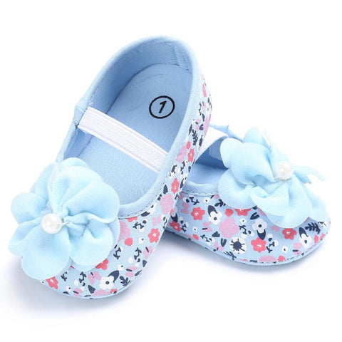Cute Princess Infant Girl Shoes With flowers lovely Children's Footwear Baby Girls Newborn Toddler Soft Soled Shoes Zapatos