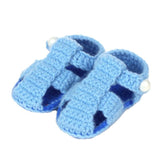 Cute Baby Girls Boys Crib Crochet Handmade Knit Sock Infant Shoes Yellow,Green,Blue Woolen shoes for kids children footwear