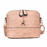 New Women Messenger Bags Vintage Small Shell Leather Handbag Casual Packet