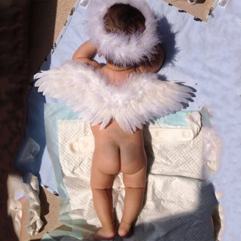 Creative Design Comfortable Infant Newborn Photo Prop Baby Kids Angel Fairy Feather Wing Decoration Costume For Photograph