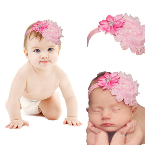 Fashion Lovely Cute Princess Beautiful Flower Multilayer Hair Bands Kids Clothing Photographic Props