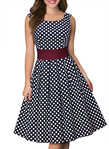 Vintage Polka Dot 1950'S Party Dress